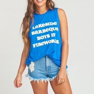 SHOW ME YOUR MUMU Mikey Muscle Tank Lakeside NWT M